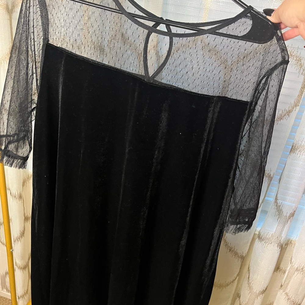 Magnolia Black Sheer Garment